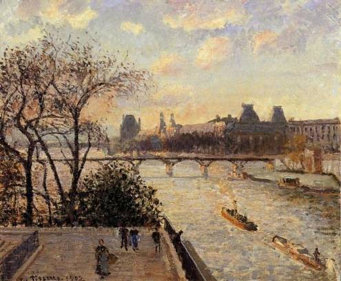 Camille Pissarro - The Louvre 2