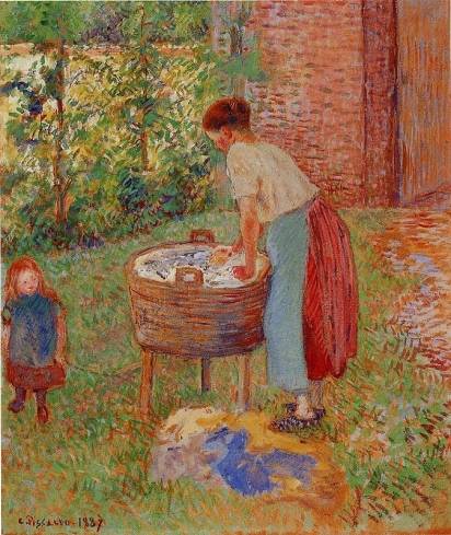 Camille Pissarro - Washerwoman, Eragny