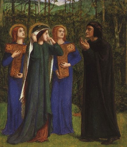 Dante Gabriel Rossetti - The Meeting Of And Beatrice In Paradise