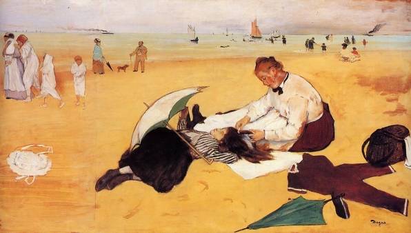 Edgar Degas - Beach Scene