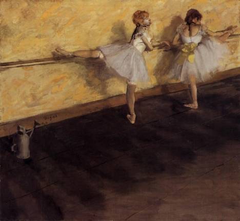 Edgar Degas - Dancers Practicing at the Barre