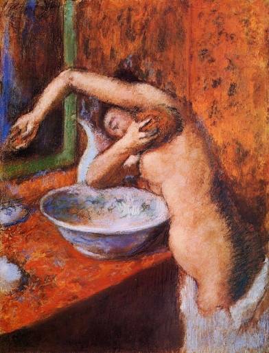 Edgar Degas - Woman Washing Herself
