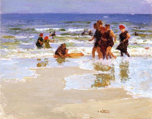 Edward Potthast - At The Seashore