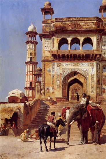 Edwin Lord Weeks - Before A Mosque 1883