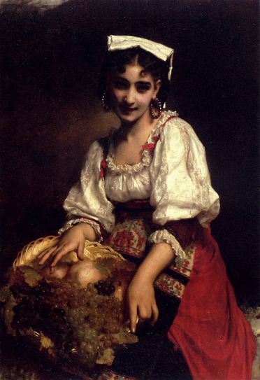 Etienne Adolphe Piot - An Italian Beauty