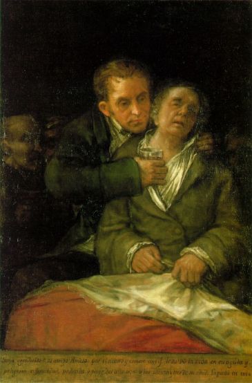 Francisco Goya - Self-portrait with Dr Arrieta