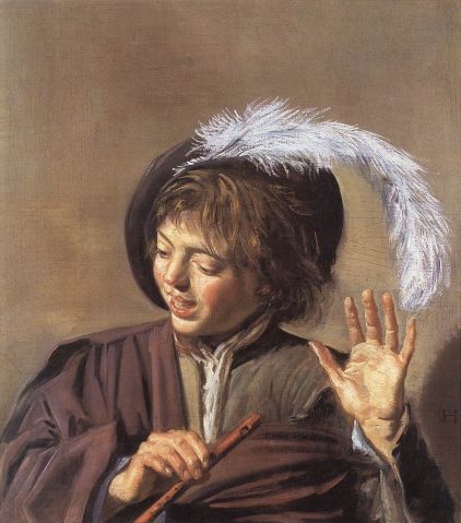 Frans Hals - Singing Boy with a Flute