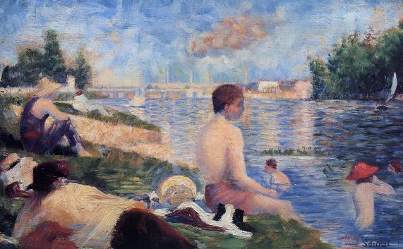 Georges Seurat - Bathing at Asnieres (Final Study)