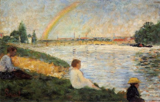 Georges Seurat - Bathing at Asnieres - Rainbow