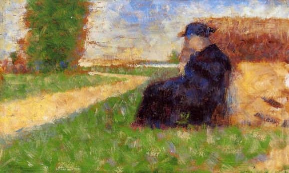 Georges Seurat - Large Figure in a Landscape