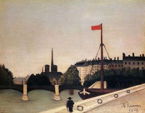 Henri Rousseau - Notre Dame - View of the Ile Saint-Louis