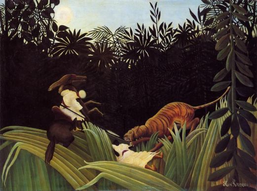 Henri Rousseau - Scout Attacked by a Tiger