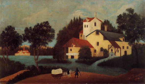 Henri Rousseau - Wagon in Front of the Mill