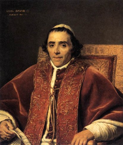 Jacques-Louis David - Portrait Of Pope Pius Vii