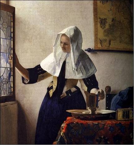 Johannes Vermeer - Young Woman with a Water Pitcher