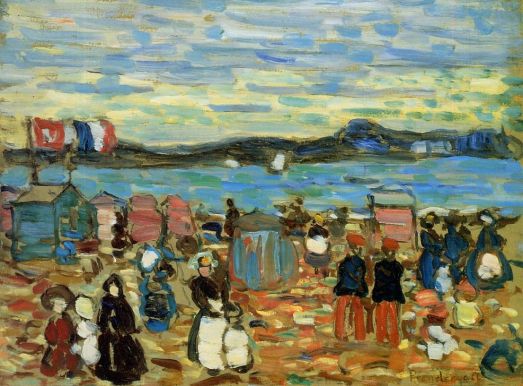 Maurice Prendergast - Bathing Tents, St. Malo