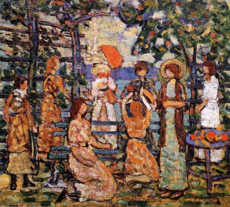 Maurice Prendergast - Ladies in a Seaside Arbor