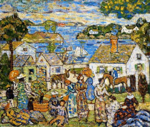 Maurice Prendergast - New England Harbor