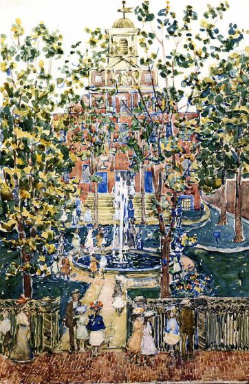 Maurice Prendergast - West Church, Boston 1