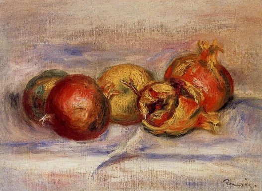 Pierre-Auguste Renoir - Three Pomegranates and Two Apples