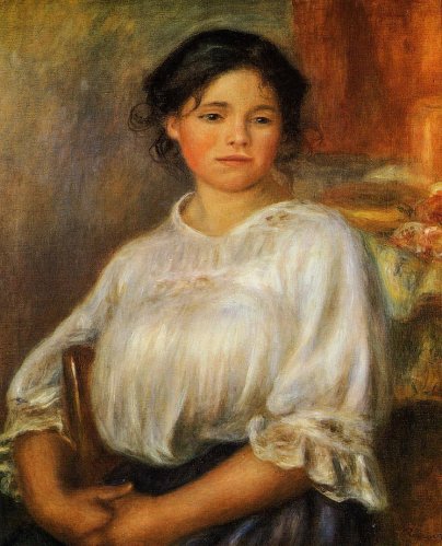 Pierre-Auguste Renoir - Young Woman Seated