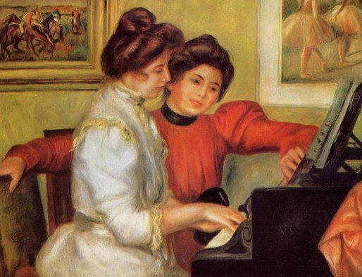 Pierre-Auguste Renoir - Yvonne and Christine Lerolle at the Piano