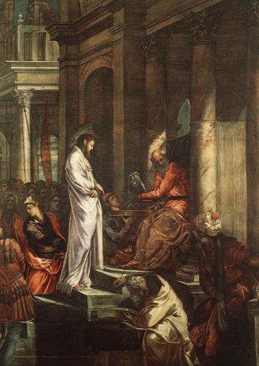 Tintoretto Jacopo Robusti - Christ Before Pilate