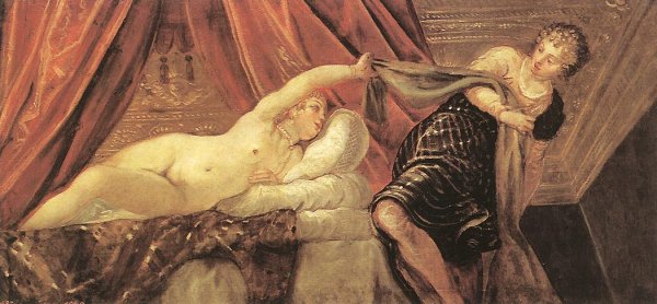 Tintoretto Jacopo Robusti - Joseph And Potiphars Wife