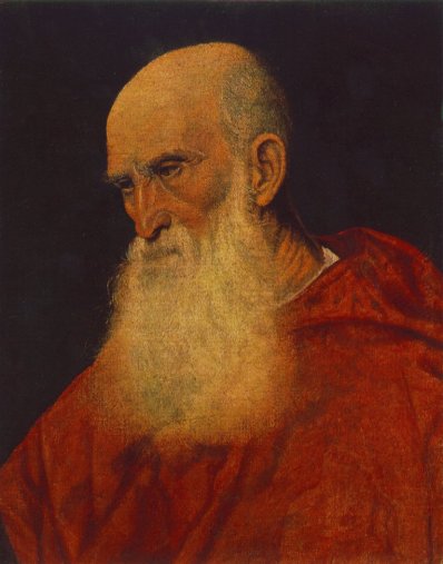 Titian - Portrait Of An Old Man (pietro Cardinal Bembo)
