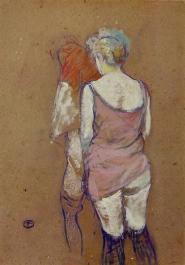 Toulouse Lautrec - Two Half-Naked Women Seen from Behind