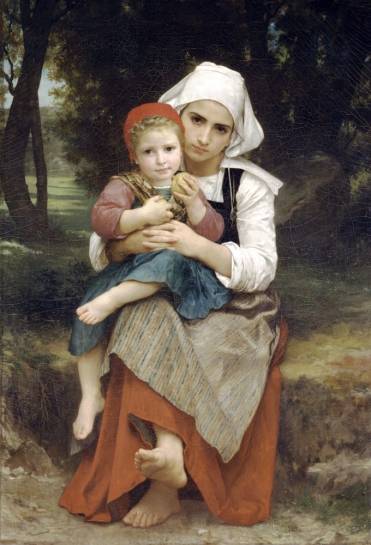 William Adolphe Bouguereau - Breton Brother and Sister