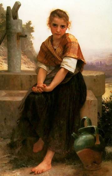 William Adolphe Bouguereau - The Broken Pitcher