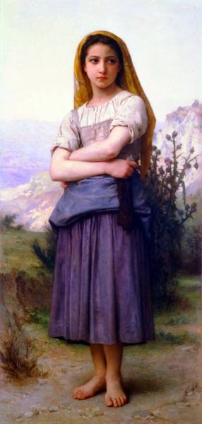 William Adolphe Bouguereau - The Knitter 1