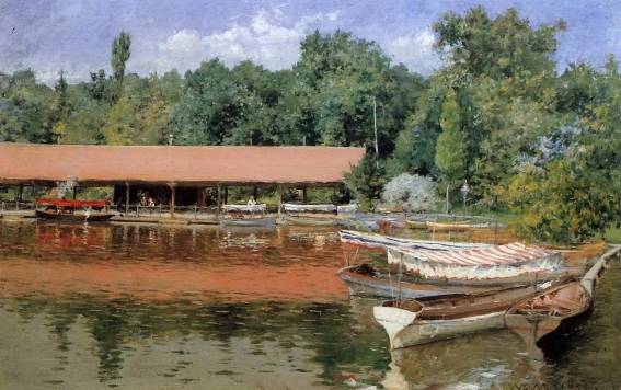 William Merritt Chase - Boat House, Prospect Park