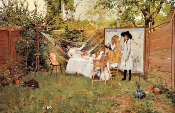 William Merritt Chase - The Open Air Breakfast