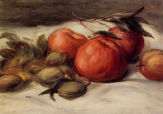 Pierre-Auguste Renoir - Still Life with Apples and Almonds