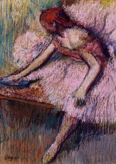 Edgar Degas - Pink Dancer 1