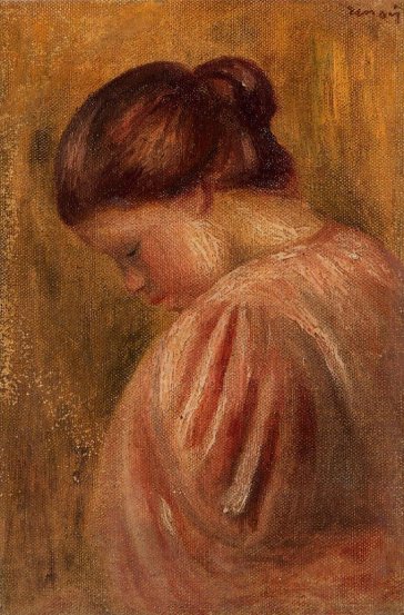 Pierre-Auguste Renoir - Portrait of a Girl in Red