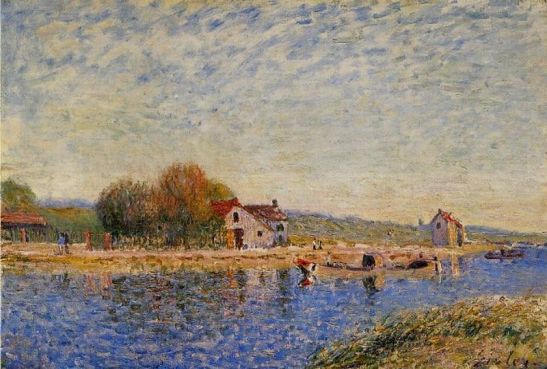 Alfred Sisley - The Loing Canal 2