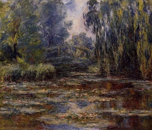 Claude Monet - The Water-Lily Pond and Bridge