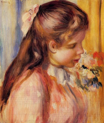 Pierre-Auguste Renoir - Bust of a Young Girl