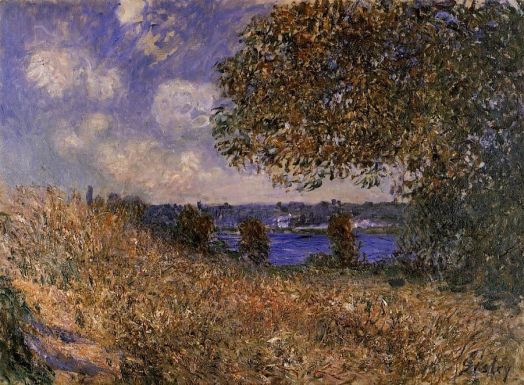 Alfred Sisley - Near the Bank of the Seine at By