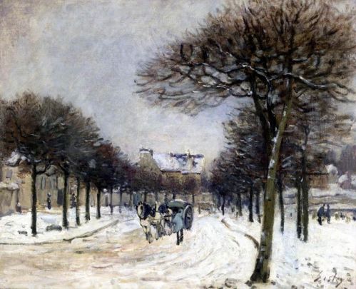 Alfred Sisley - Road from Saint-Germain to Marly