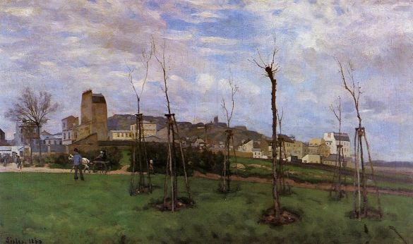 Alfred Sisley - View of Montmartre from the Cite des Fleurs