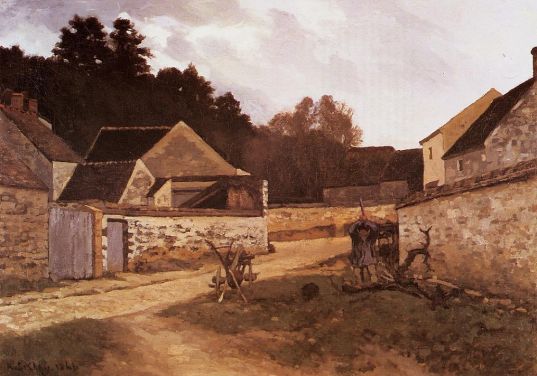 Alfred Sisley - Village Street in Marlotte