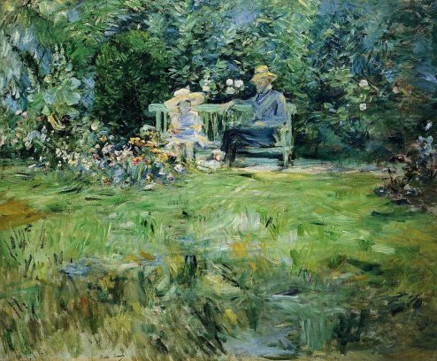 Berthe Morisot - The Lesson in the Garden