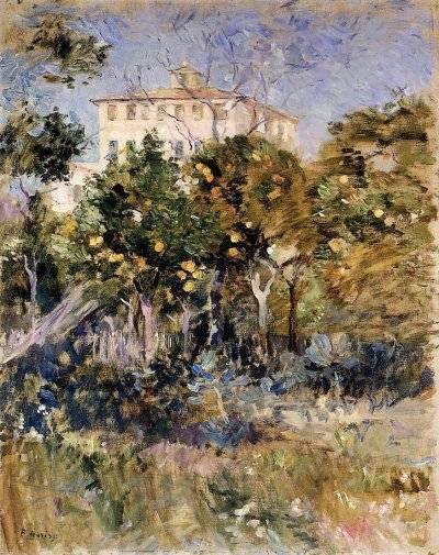 Berthe Morisot - Villa with Orange Trees, Nice