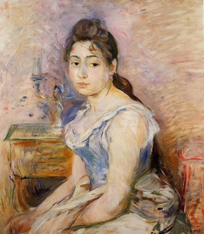 Berthe Morisot - Young Woman in a Blue Blouse