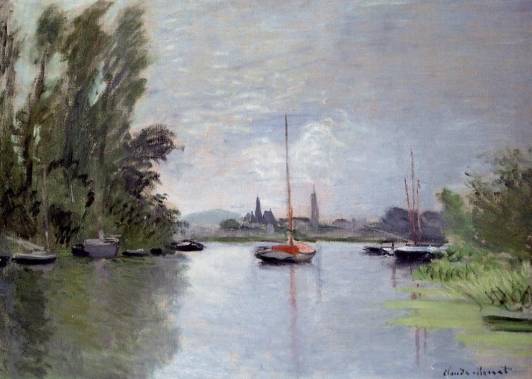 Claude Monet - Argenteuil, Seen from the Small Arm of the Seine 1