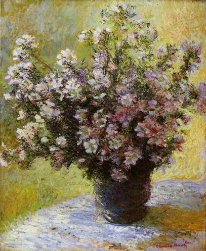 Claude Monet - Bouquet of Mallows